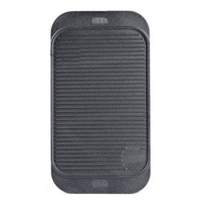 Dubbelzijdige gietijzeren grillplaat, 48x26 cm - Productenvergelijking