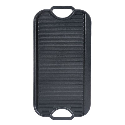 Dubbelzijdige gietijzeren grillplaat, 51x26 cm - Productenvergelijking
