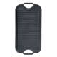 Dubbelzijdige gietijzeren grillplaat, 51x26 cm | Gietijzeren plaat |  |