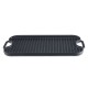 Dubbelzijdige gietijzeren grillplaat, 51x26 cm | Gietijzeren plaat |  |