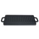Dubbelzijdige gietijzeren grillplaat, 43x23 cm | Gietijzeren plaat |  |