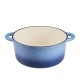 Geëmailleerde gietijzeren pot, Blauw, Ф22 | Gietijzeren pot |  |