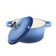 Geëmailleerde gietijzeren pot, Blauw, Ф24 | Gietijzeren pot |  |