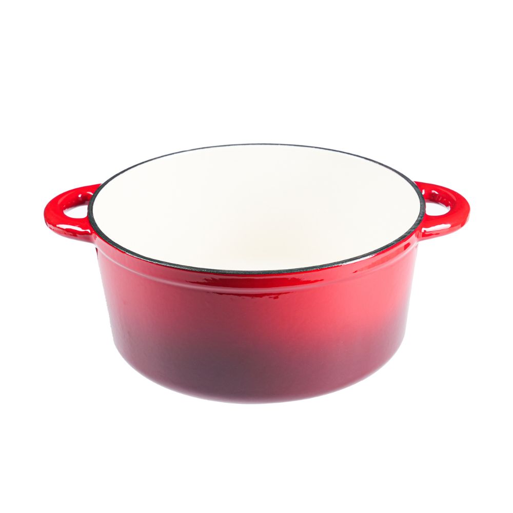 Geëmailleerde gietijzeren pot, Rood, Ф22 | Gietijzeren pot |  |