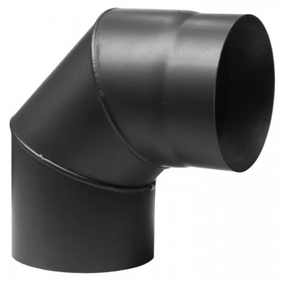  Rookkanaal bocht 90° PARKANEX, Staal, Zwart, Ø130, Dikte 2mm - Productenvergelijking