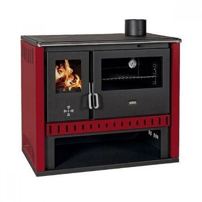 Hout fornuis Prity GT Rood, 15 kW - Houtkachels