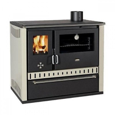 Hout fornuis Prity GT Ivoor, met lade, 15 kW - Houtkachels