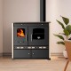 Hout fornuis Prometey Perfect Eco Lux met rechter rookkanaal, ivoor, 7.5kW |  |  |