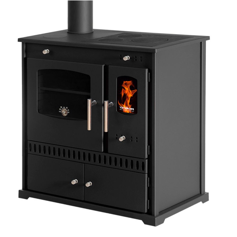 Hout fornuis Prometey Perfect Eco met linker rookkanaal, 7kW |  |  |