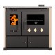 Hout fornuis Prometey Perfect Practik Lux, ivoor, rechter schoorsteen, 9.5kW |  |  |