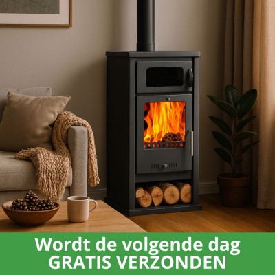 Houtkachel met oven Balkan Energy Troy, 7.8kW - Productenvergelijking
