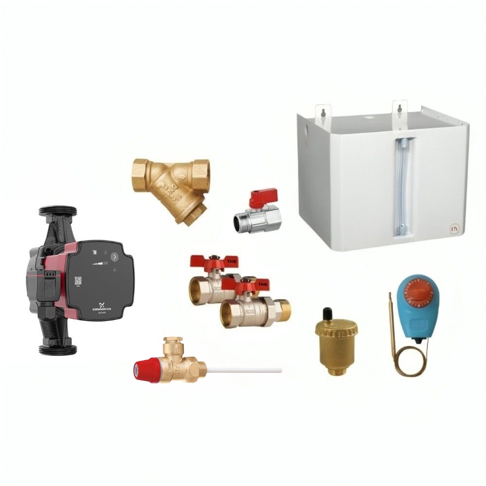 Hydraulische set voor open type centrale verwarming | Hydraulische sets | Centrale Verwarming |