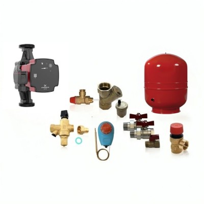 Hydraulische set voor centrale verwarmingsinstallatie van het gesloten type - Hydraulische sets