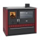Hout fornuis met CV Prity GT W10 Rood, met roestvrijstalen oven, keramische kookplaat en lade, 13,3 kW | Hout fornuis |  |