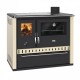 Hout fornuis Prity GT Ivoor, met keramische kookplaat en lade, 15 kW | Hout fornuis | Hout |