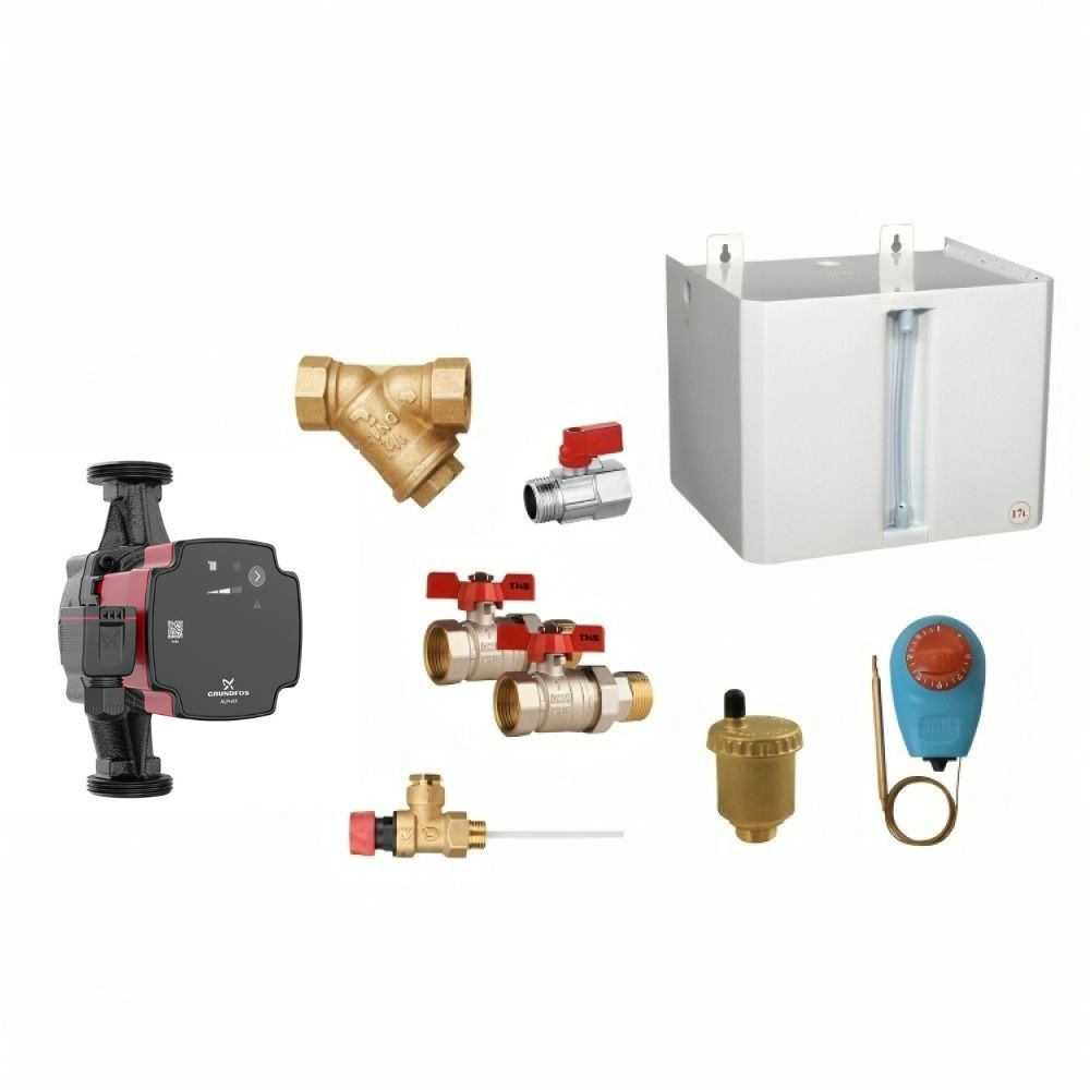Hydraulische set voor open type centrale verwarming | Hydraulische sets | Centrale Verwarming |