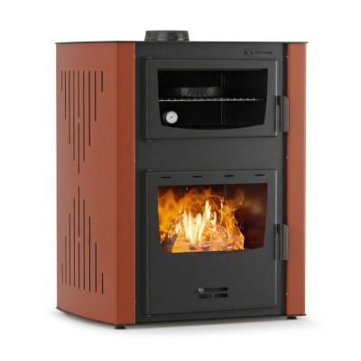 CV houtkachel met oven Velmora Fire ATS HYDRO ΜΑSΙΝΑ 90-30 terracotta, 35kW - Productenvergelijking