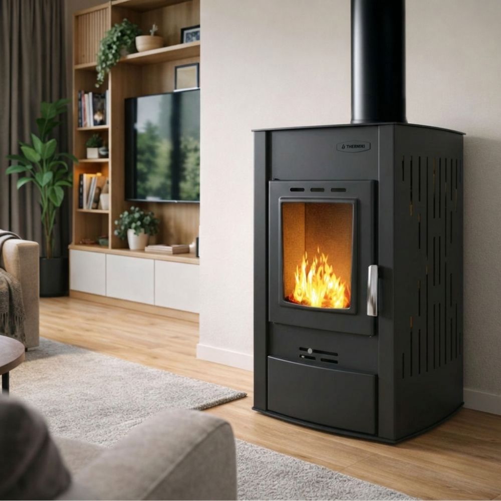 CV houtkachel Velmora Fire ATS HYDRO zwart, 25kW | CV houtkachels | Houtkachels |