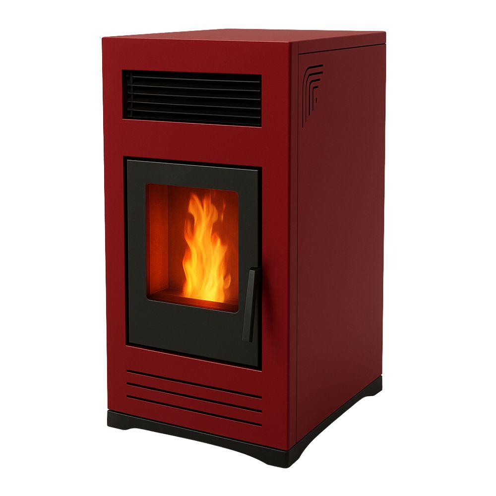 Pelletkachel Mytherm Angela TA 12 PRO rood, 12kW | Pelletkachels |  |