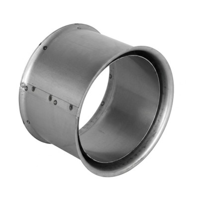 Dubbele rozet kachelpijp van staal PARKANEX, Inox, 115mm, Ø150, Dikte 2mm - Schoorstenen