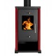 Houtkachel Prometey EKO Mini Bordeaux, 6.4 kW | Houtkachels |  |