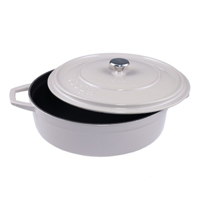 Ondiepe gietijzeren pot Hosse, Ivory, Ф28 - Productenvergelijking
