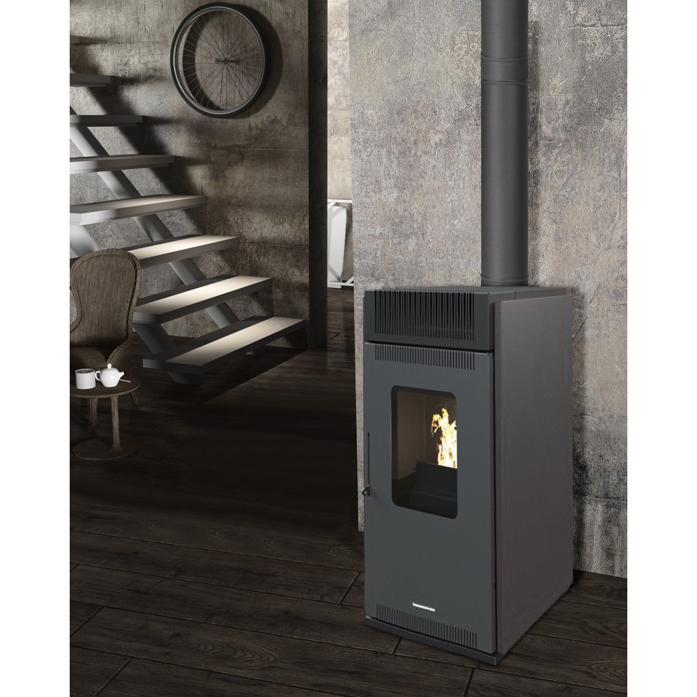 Pelletkachel Balkan Energy P10 Black, 10kW | Air pelletkachels | Pelletkachels |
