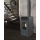 Pelletkachel Balkan Energy P10 Black, 10kW | Air pelletkachels | Pelletkachels |