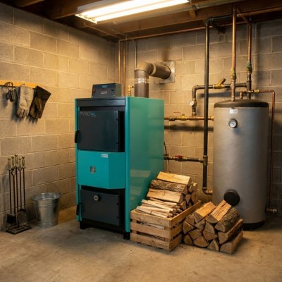 Pyrolyse Houtketel op CV Mavil Pyro 30, 34kW - Houtketels op CV