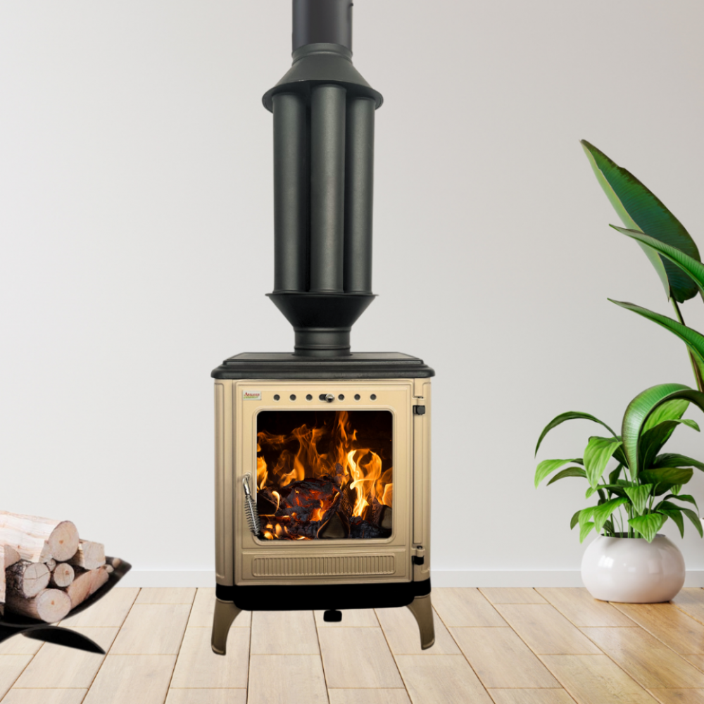 Schoorsteen warmtewisselaar Vulkan, Inox, Diameter 150mm, 5 pijpen | Schoorsteen warmtewisselaars | Schoorstenen |