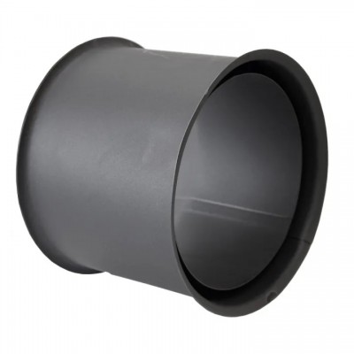 Dubbele rozet kachelpijp van staal PARKANEX, zwart, 115mm, Ø130, Dikte 2mm - Productenvergelijking