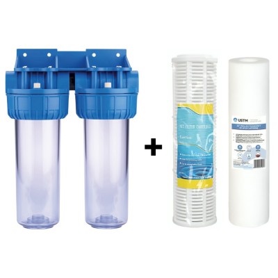 Waterfilterbehuizing Senior 10" met inbegrepen filters - Drinkwatertanks