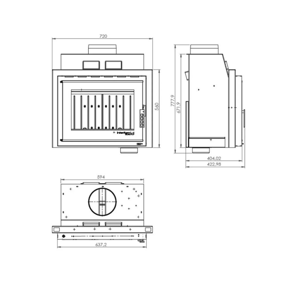Inbouw haard UNIFLAM 600 DURO S met luchttoevoer, 10 kW | Moderne haarden | Haarden |