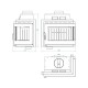 Inbouw haard UNIFLAM 600 DURO S met luchttoevoer, rechterzijde, 11 kW | Moderne haarden | Haarden |