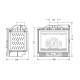 Inbouw haard UNIFLAM 600 PLUS ECO met klep en luchttoevoer, 8 kW | Gietijzeren haarden | Haarden |