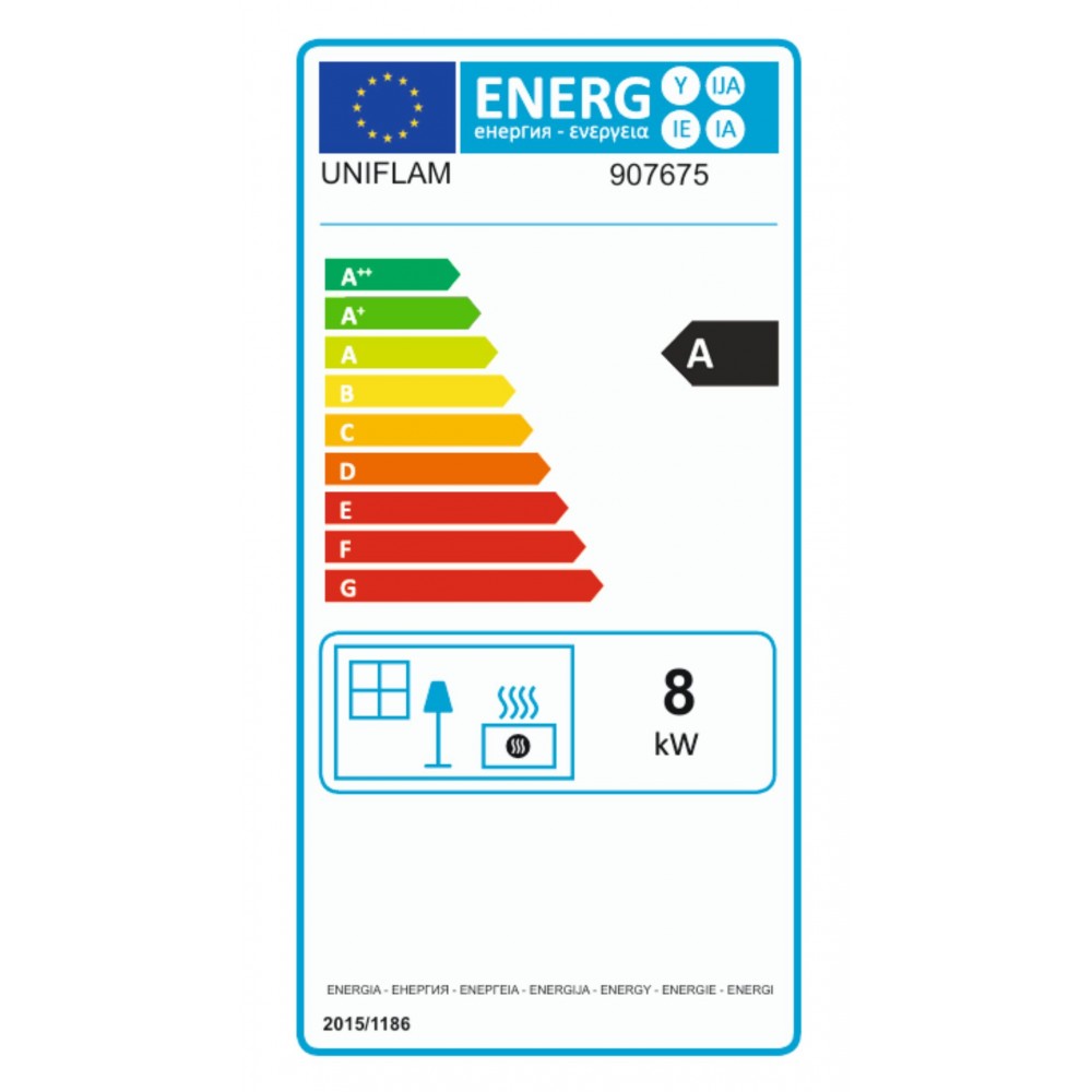 Inbouw haard UNIFLAM 700 ECO met klep, 8 kW | Gietijzeren haarden | Haarden |