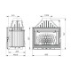 Inbouw haard UNIFLAM 700 LUX ECO met klep en luchttoevoer, 12 kW | Gietijzeren haarden | Haarden |