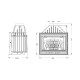 Inbouw haard UNIFLAM 700 OPTIMA ECO met klep, 12 kW | Moderne haarden | Haarden |