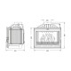 Inbouw haard UNIFLAM 700 OPTION ECO met klep, 10 kW | Gietijzeren haarden | Haarden |