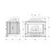 Inbouw haard UNIFLAM 700 SELENIC ECO met klep en luchttoevoer, 10 kW | Moderne haarden | Haarden |