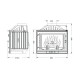 Inbouw haard UNIFLAM 700 STANDARD ECO met klep, 10 kW | Gietijzeren haarden | Haarden |