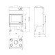Inbouw haard UNIFLAM 760 DURO met luchtkanalen en luchttoevoer, 11 kW | Moderne haarden | Haarden |