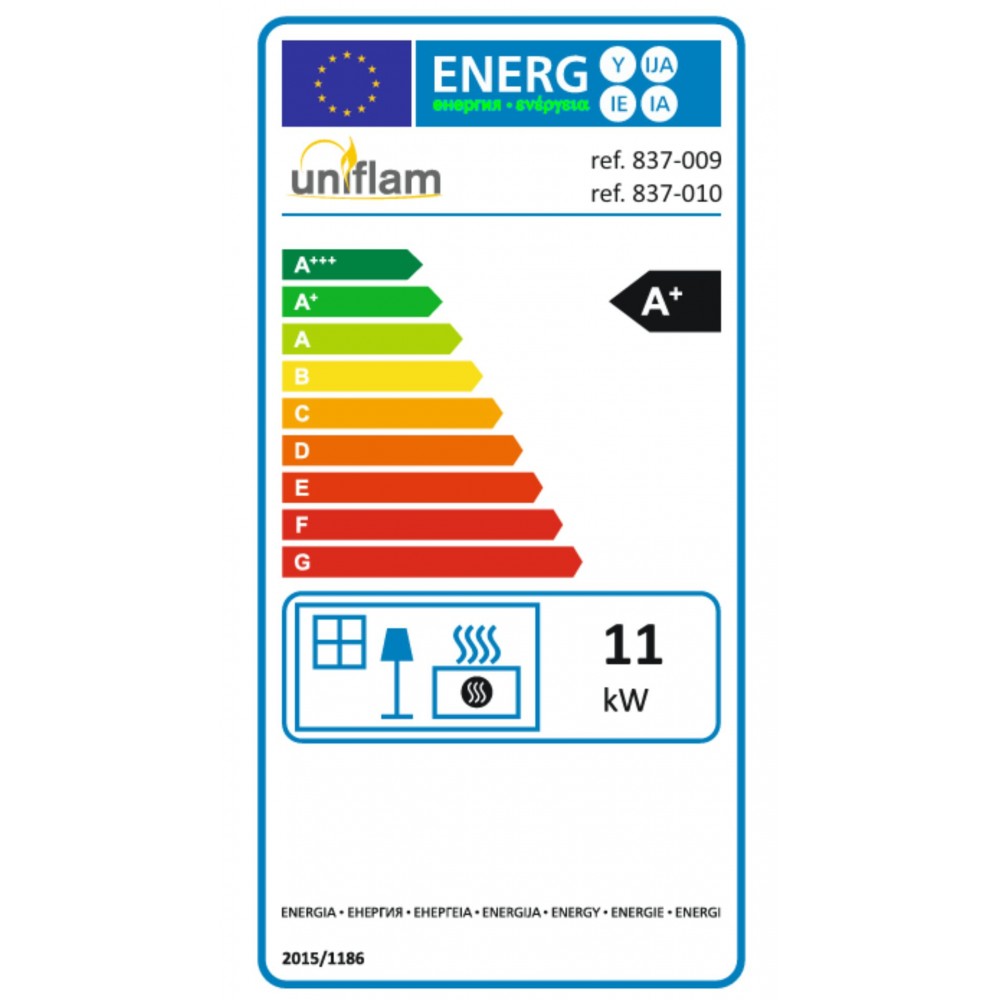 Inbouw haard UNIFLAM 760 DURO met luchtkanalen en luchttoevoer, 11 kW | Moderne haarden | Haarden |