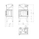 Inbouw haard UNIFLAM 760 DURO met luchtkanalen en luchttoevoer, linkerzijde, 10,8 kW | Moderne haarden | Haarden |