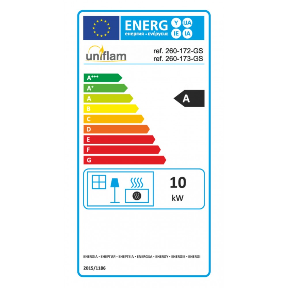 Inbouw haard UNIFLAM 760 EVO PBS met luchtkanalen en luchttoevoer, gebogen glas, linkerzijde, 10 kW | Moderne haarden | Haarden |