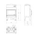 Inbouw haard UNIFLAM 860 DURO met luchtkanalen en luchttoevoer, 13 kW | Moderne haarden | Haarden |
