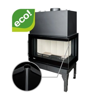Inbouw haard UNIFLAM 860 EVO PBS met luchtkanalen en luchttoevoer, rechterzijde, 15 kW - Productenvergelijking