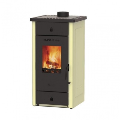 Houtkachel Alfa Plam Elita 3 Ivoor 7kW - Alfa-Plam