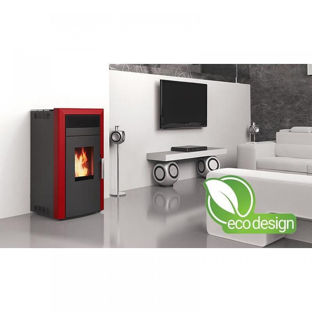 Pelletkachel CV Alfa Plam Commo 15,  Bordeaux 15kW | Pelletkachels CV | Pelletkachels |