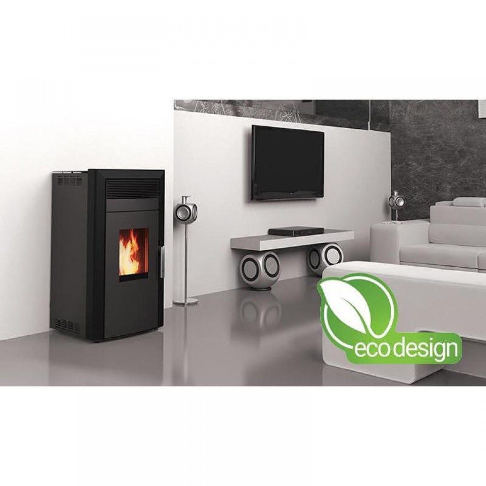 Pelletkachel CV Alfa Plam Commo 15, Zwart 15kW | Pelletkachels CV | Pelletkachels |
